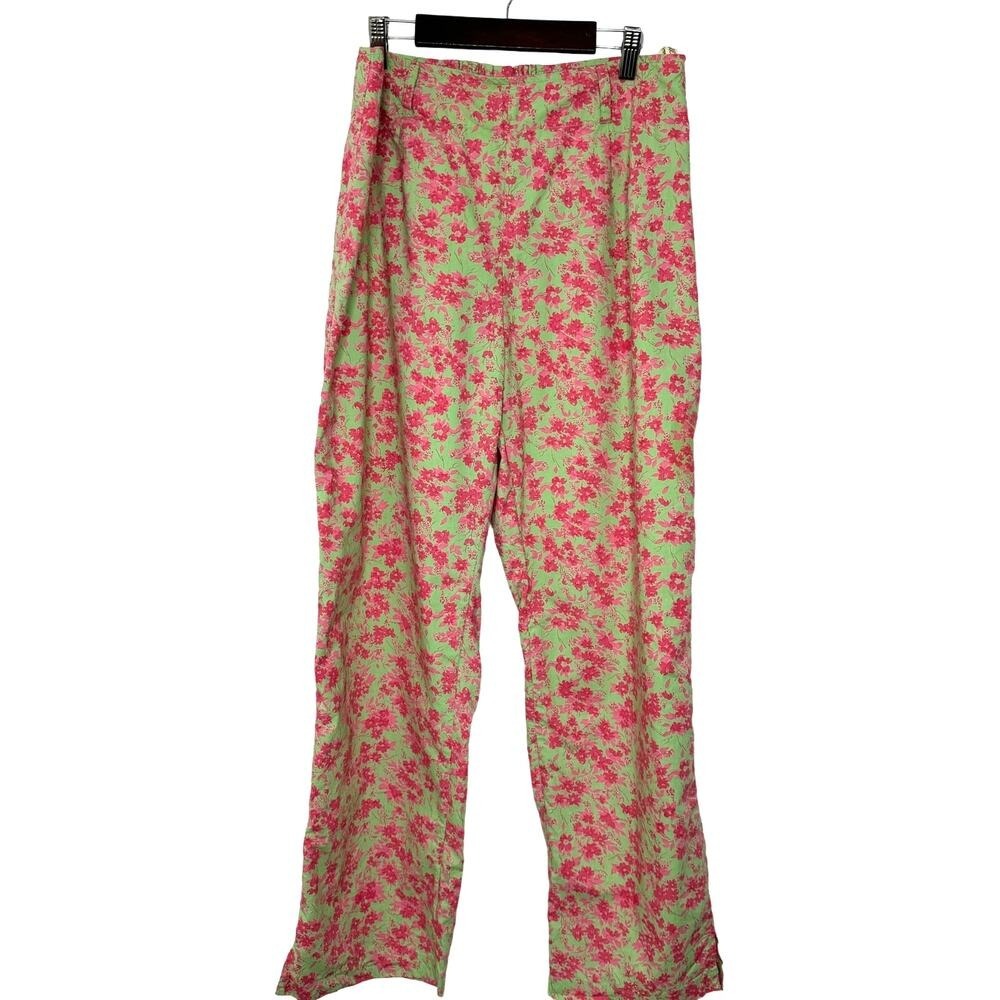 April Cornell pink/green floral pants‎